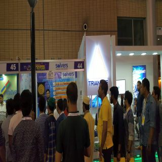 SOLVERS stall, BASIS SoftExpo 2018